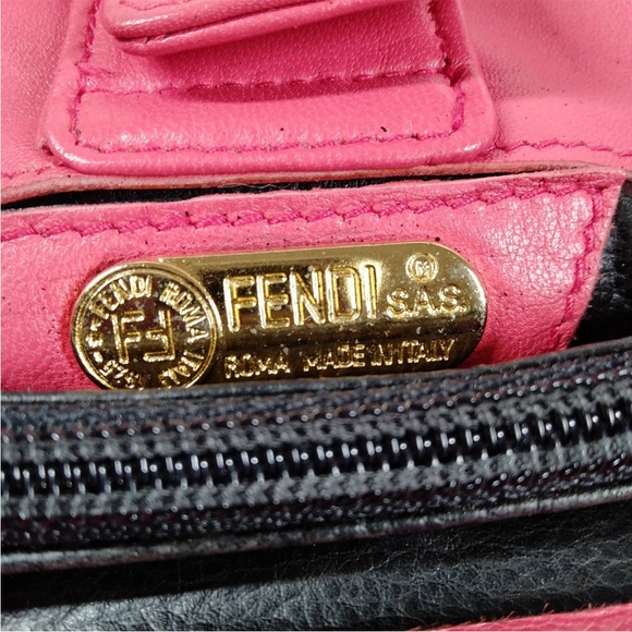 Fendi Pasta Red Leather Mini Handbag with COA EUC - Picture 9 of 17